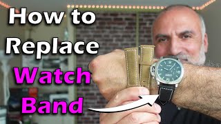 How to replace the band of a wrist watch