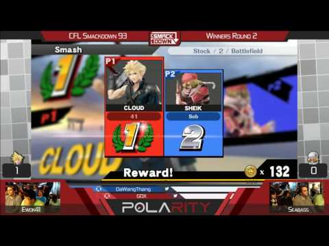 CFL Smackdown 93 WiiU - Ewok41 (Cloud) vs Seabass (Sheik) - Winners R2