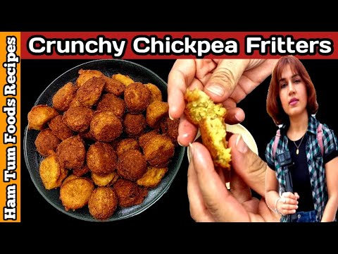 Crunchy Chickpea Fritters | Vegan Recipes For Beginners | How To Make Crispy Chickpea Fritters