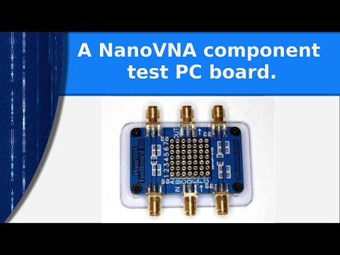 Ham radio - A NanoVNA component test fixture PC board.