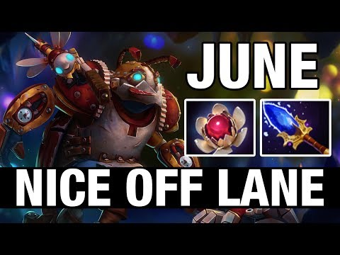 NICE OFF LANE - June Plays Clockwerk - Dota 2