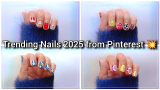 TRENDING NAIL INSPO FROM PINTEREST 2025💥👀 /TOP TRENDY NAIL IDEAS✅ /NAIL ART FOR SHORT NAILS👈