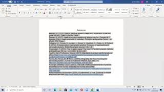 How to format your APA 7th ed  reference list default