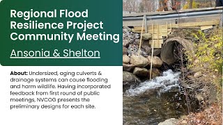 Ansonia & Shelton Regional Flood Resilience Project Public Meeting - September 2025
