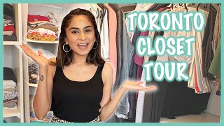 Closet Tour + Organizing My Very SMALL Closet in Toronto | Kreena Desai