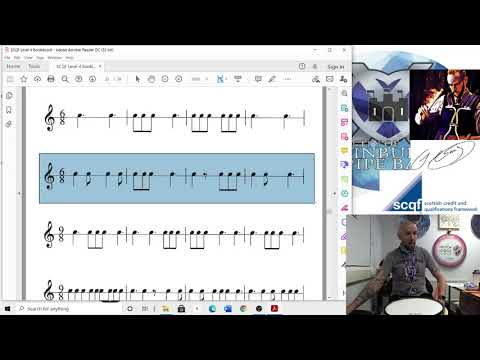 SCQF Level 4 Snare Drumming - Level 4 Monotones
