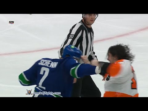 Zack MacEwen vs Luke Schenn Oct 28, 2021
