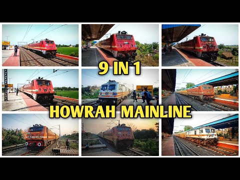 9 In 1 High Speed ICF Trains Compilation of Howrah Mainline || Doon+Kaviguru+Mayurakshi+Hool Etc. 🔥