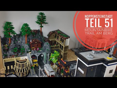 Noppensteinstadt - Teil 51 Mountainbike Trail am Berg // BlueBrixx Lego