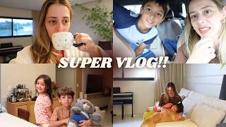 Um dia INTEIRO comigo | Compras de mercado, receita rápida e rotina com as crianças!