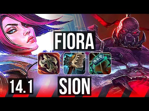 FIORA vs SION (TOP) | 8 solo kills | NA Diamond | 14.1