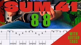 Sum 41- 88 Cover (Guitar Tabs On Screen)