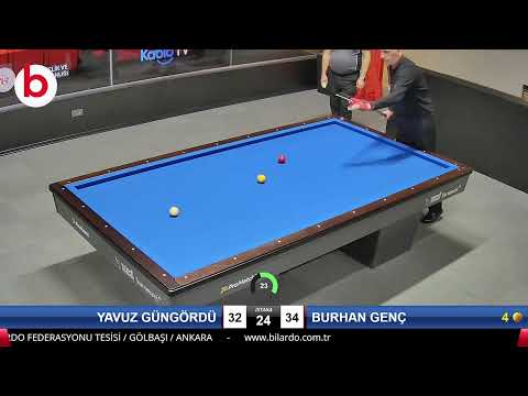 YAVUZ GÜNGÖRDÜ & BURHAN GENÇ Bilardo Maçı - 2022 ERKEKLER 1.ETAP-FİNAL GRUBU 1/32