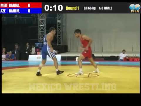 GR 66 KGS Ulises Barragan Calderon (MEX) Vitaly Rahimov, (AZE) #Estambul2011 #MexicoWrestling