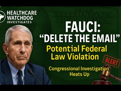 Fauci’s Testimony vs. His “Delete the Emails” Orders: Did He Violate Federal Law?