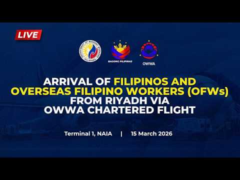 Press Briefing: Arrival of Filipinos and OFW from Riyadh via OWWA Chartered Flight