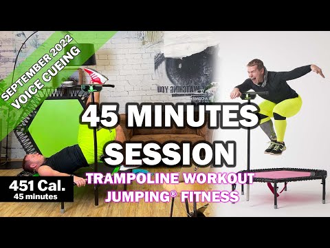 45 minutes trampoline session September 2022 - Jumping® Fitness [VOICE CUEING]