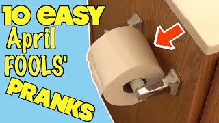 10 Easy April Fools' Day Pranks Anyone Can Do - HOW TO PRANK (Evil Booby Traps)