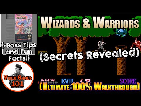 Wizards and Warriors NES Walkthrough | 100% Guide | Video Games 101