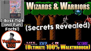 Wizards and Warriors NES Walkthrough | 100% Guide | Video Games 101