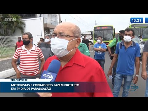 Motoristas e cobradores fazem protesto no quarto dia de paralisação 11 02 2021