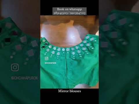 Mirror embroidered blouses. To order, WA: 9903947213