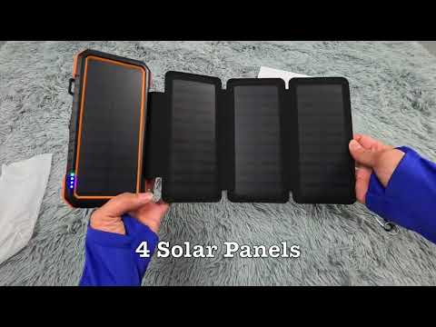 BLAVOR PN-W12-Pro Power Bank w/ 4 Foldable Solar Panels