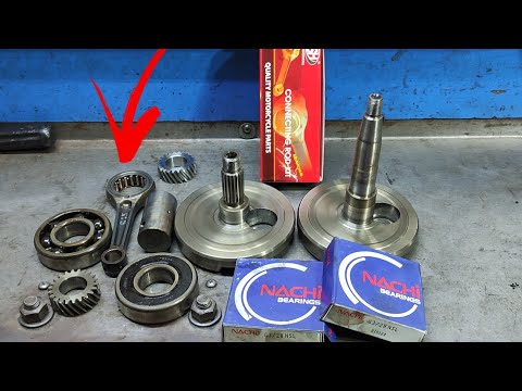 Installing New Connecting Rod and bearings in the crankshaft