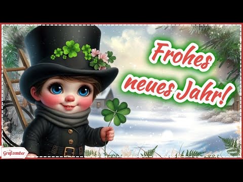 Frohes Neues Jahr 2026 🍀🐞 Happy New Year 🍀🐞 Neujahrsgruß kostenlos*  für WhatsApp & Co 💌