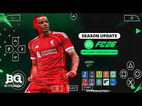 FIFA 2026 PSP ORIGINAL Android Offline 4K Camera | EA FC 26 PSP HD Graphics New Kits &Transfer