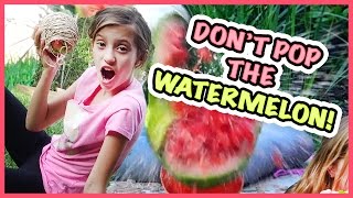 YouTube CHALLENGE GAUNTLET!! DON'T LET THE WATERMELON POP! SMELLY BELLY TV