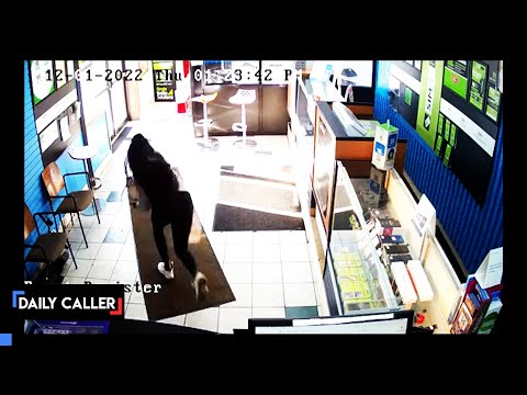 Surprise! Watch What Happens When This Girl Tries To Run Out Without Paying