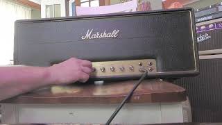 Video thumbnail for Testing a 1976 Marshall JMP Superlead 100 Watt Head Model 1959 by Brook Hoover