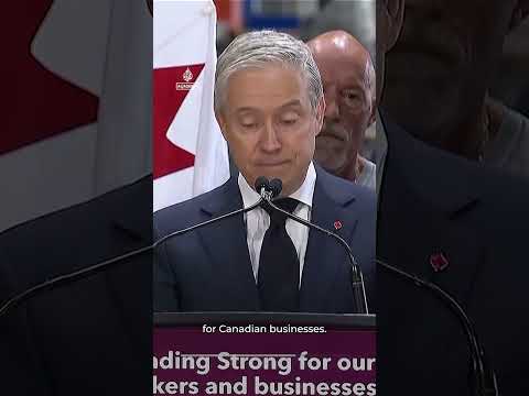 Canada announces matching tariffs on US imports | AJ #shorts