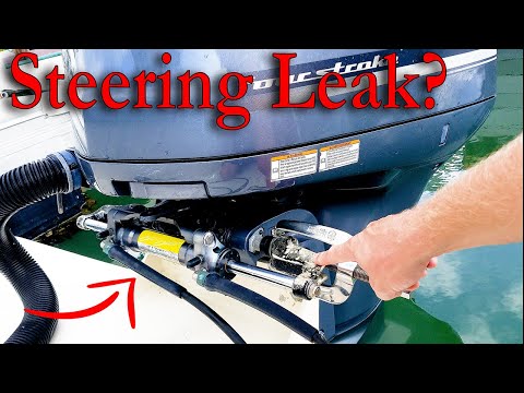 Fixing Boat Hydraulic Steering! Bleeding Boat Hydraulic Steering :)