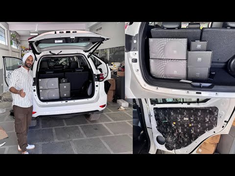 Toyota Fortuner Audio Upgrade Under Rs 100000 | Components | Amplifier | Subwoofer | Motor Concept