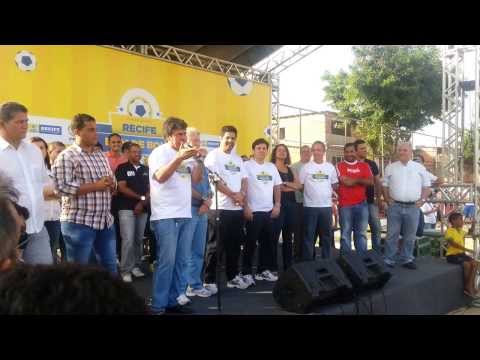 Discurso na Abertura do Campeonato Bom de Bola 2013 no Campo do Bueirão na Vila Santa Luzia