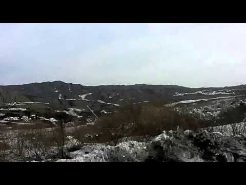 Amazing Landside in  Russia Zarechny 01 04 2015!