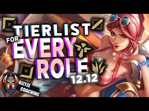 TIERLIST: Best 3 OP Champ To Climb FOR EVERY ROLE - Patch 12.12