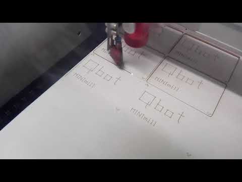 Finish printed PCBs on our qBot MINImill