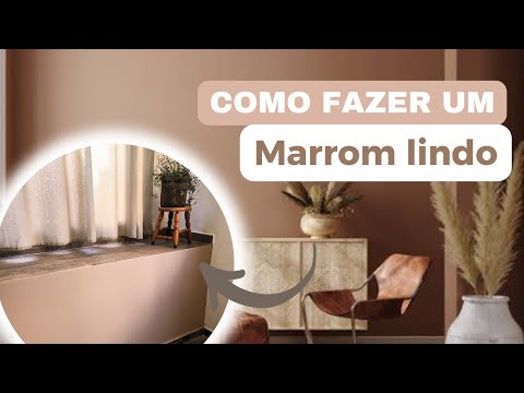 Como fazer tinta marrom amêndoa para a parede da sua casa