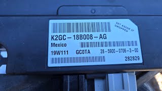 2019 Lincoln MKC Telematics Communication Module Location and Removal