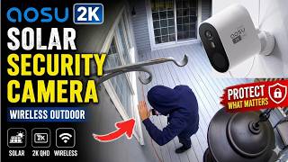 AOSU Solar Security Cameras Wireless 2K The Best System