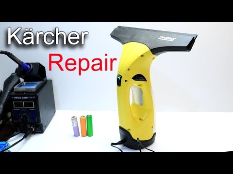 Kärcher Window Vac Repair / How to Open / Karcher Battery Replacement