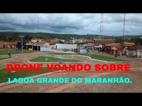 DRONE VOANDO SOBRE LAGOA GRANDE MA