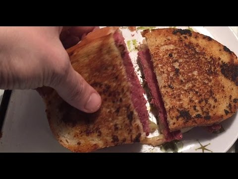 LUCKY LEFTOVERS!: Corned Beef Reuben - YouTube
