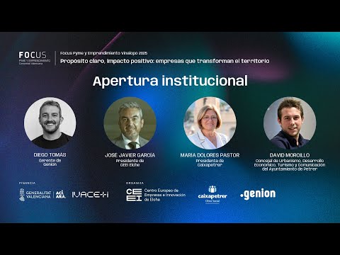 Apertura institucional del Focus Pyme y Emprendimiento Vinalop� 2025