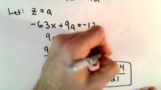 Solving a System of 2 Equations with 3 Unknowns - Infinitely Many Solutions