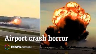 UPS plane explodes after takeoff in Kentucky