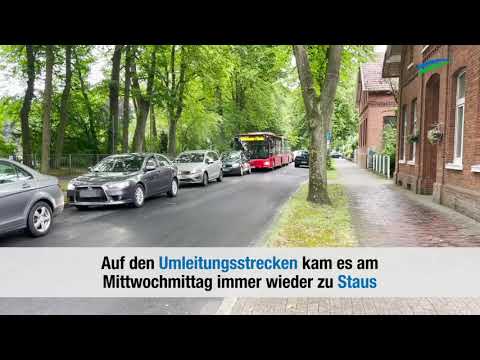 Leer: Vollsperrung an der Bummert-Kreuzung